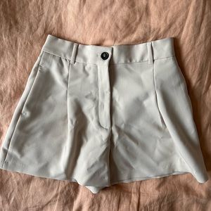 Zara high-waisted trouser shorts
